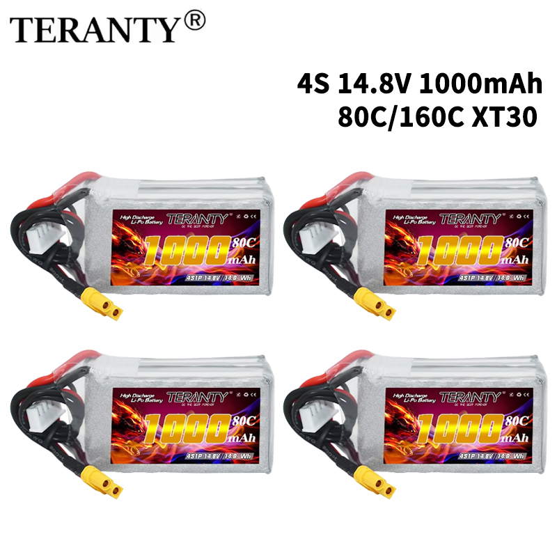 Rc Helicopter Parts - Batterie Lipo TERANTY 4S 1000mAh 14.8V