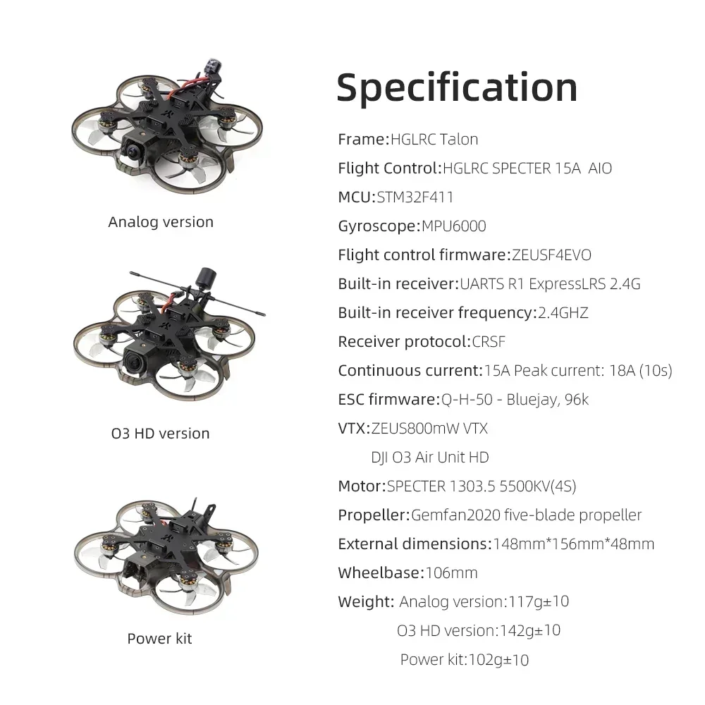 Drone FPV HGLRC Talon 2